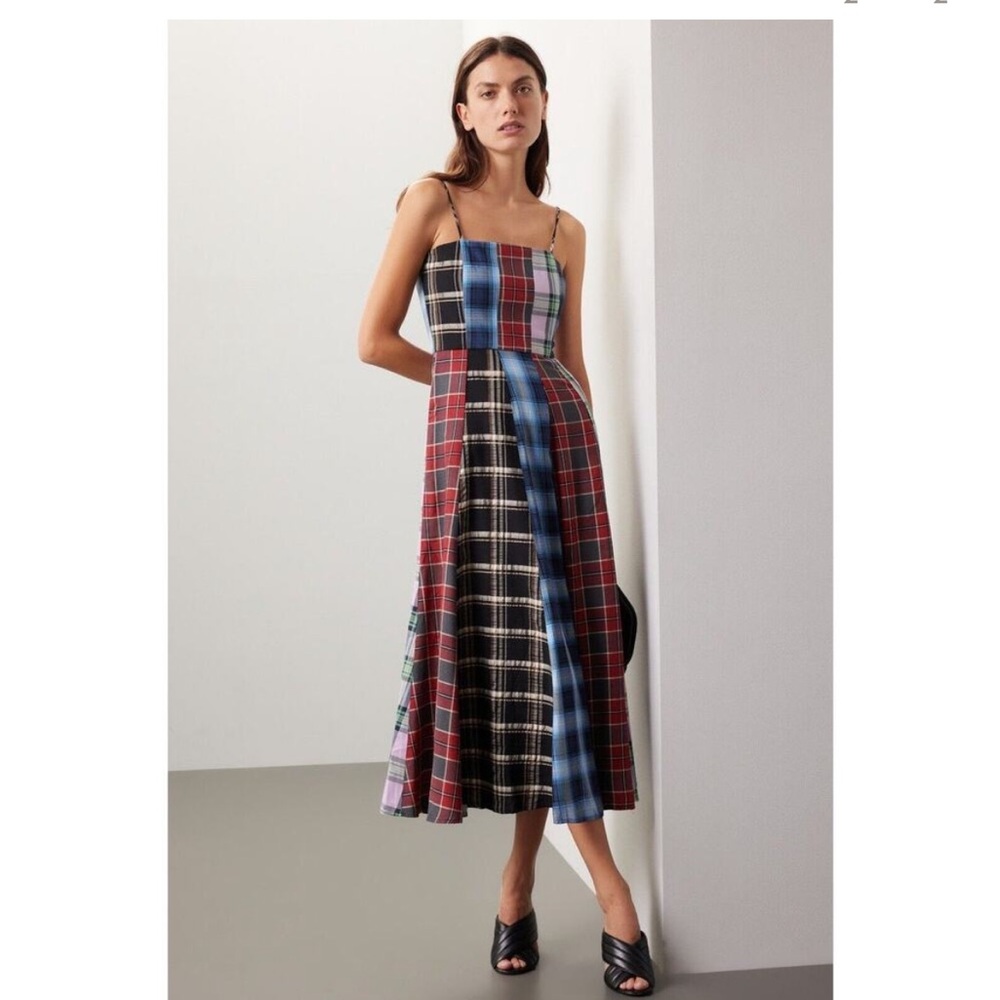ISO Autumn Adeigbo Sierra Multi-Plaid Dress